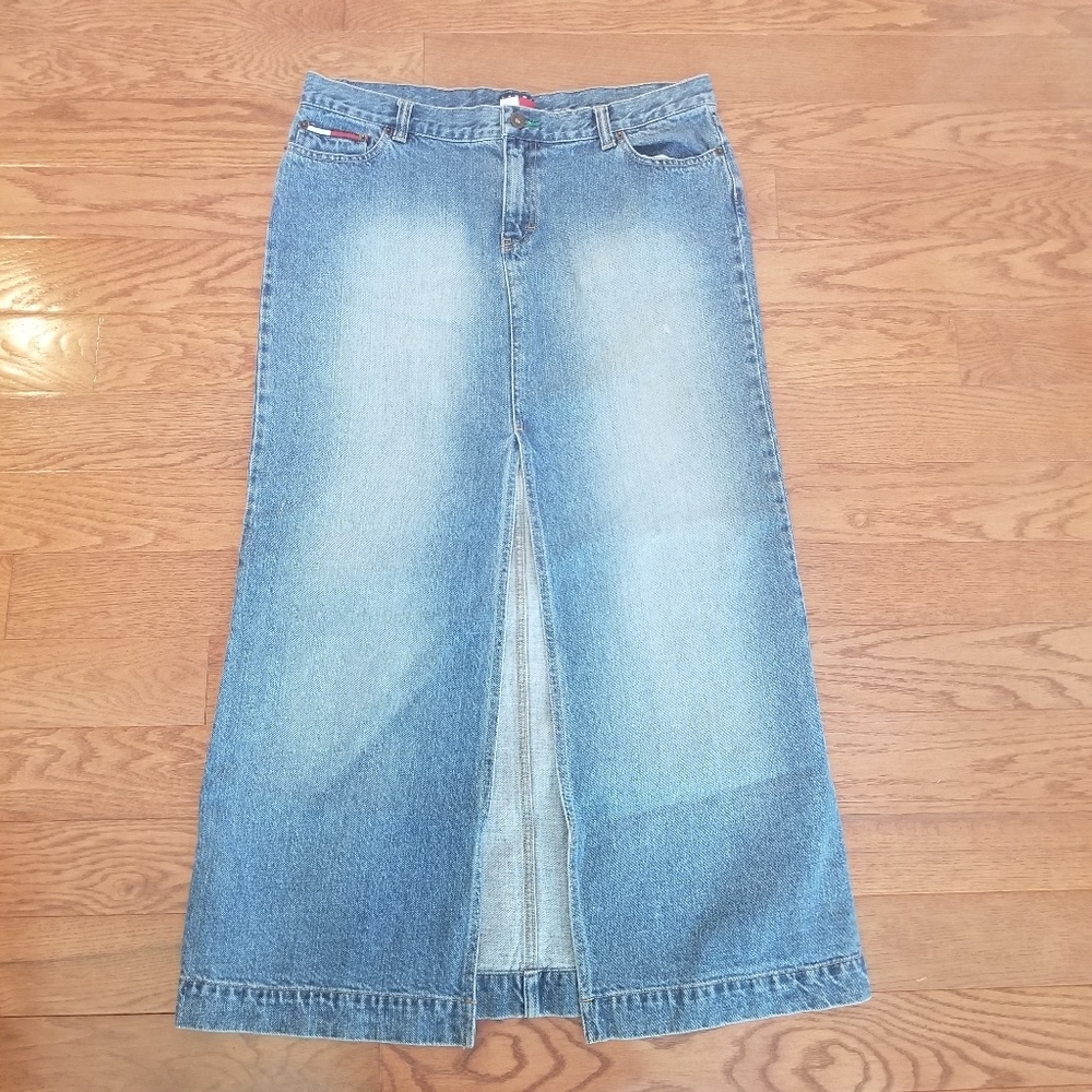 Tommy Hilfiger Long Jean Skirt